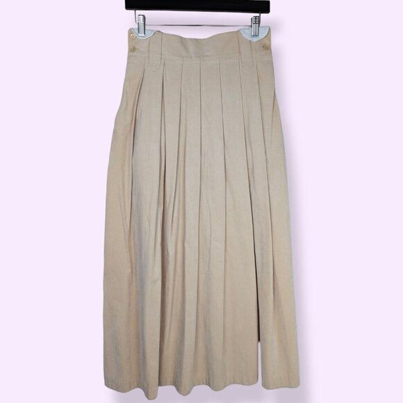 🍁V. Linda Lundstrom Pleated Ultra Suede Skirt - Picture 6 of 12